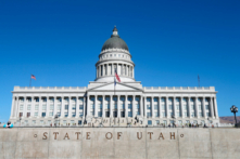 Tòa nhà Lập pháp Tiểu bang Utah ở thành phố Salt Lake, Utah, vào ngày 17/01/2021. (Ảnh: George Frey/AFP/Getty Images)