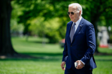 Tổng thống Joe Biden trở lại Tòa Bạch Ốc hôm 26/04/2024, tại Hoa Thịnh Đốn. (Ảnh: Kevin Dietsch/Getty Images)